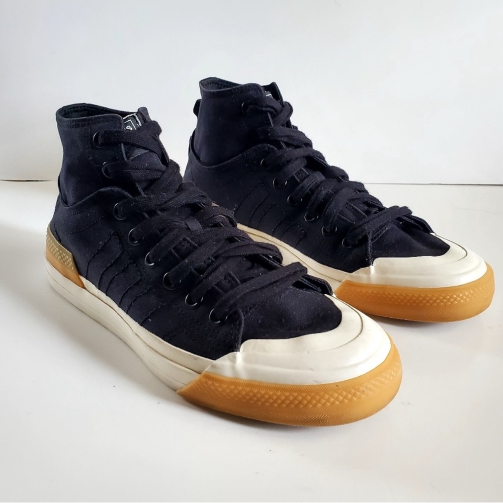 Adidas Originals Nizza High DL 'Black White' Men's Sneakers Size 8.5
